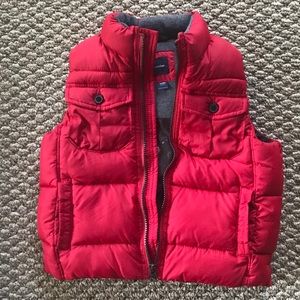Baby Gap red puffer vest 4T